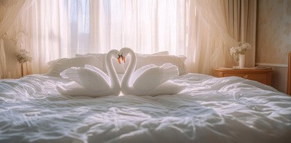 Νυφικά Σετ Κρεβατιού | Γαρύφαλλο - Λευκά Είδη